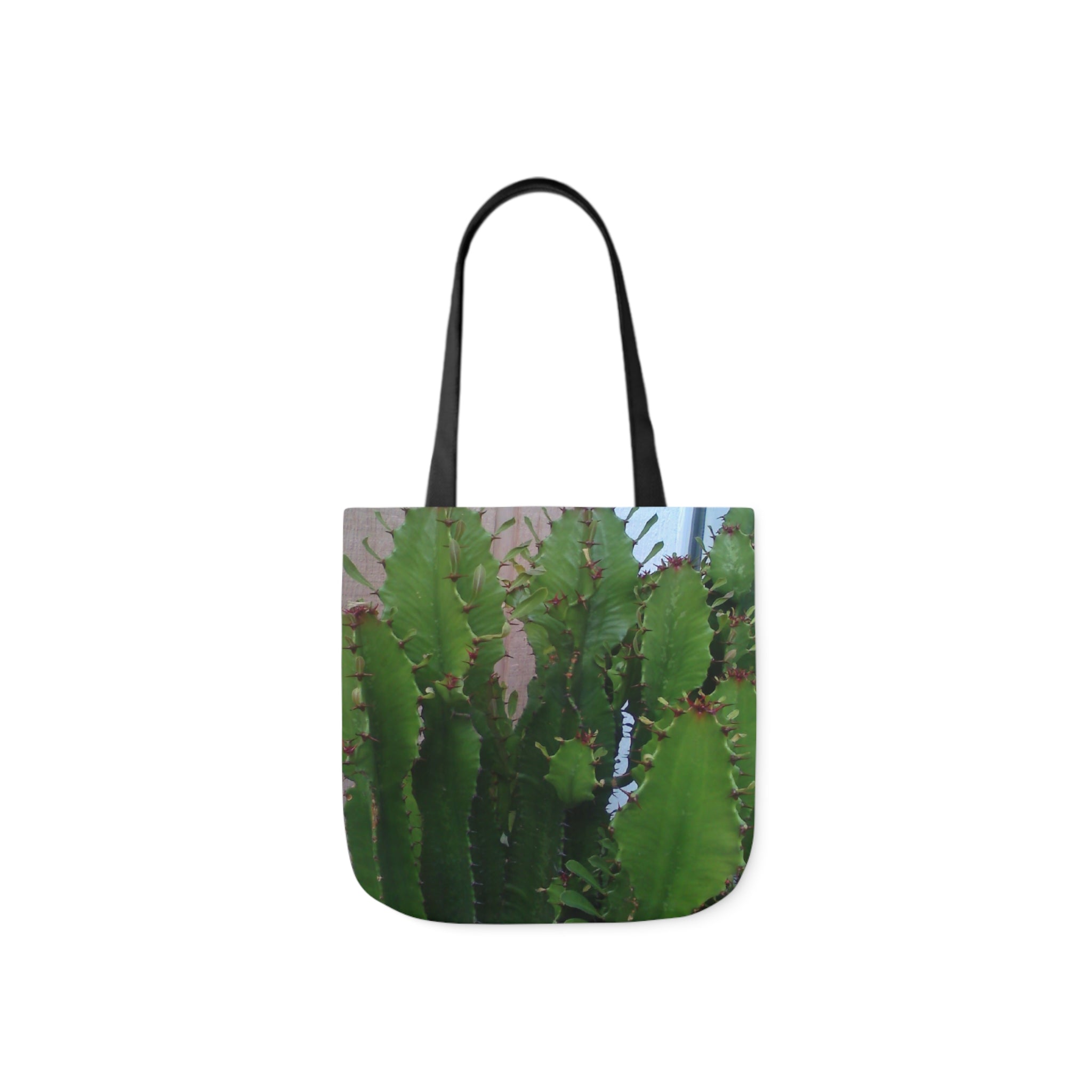 Canvas Cactus Tote Bag, 5-Color Straps